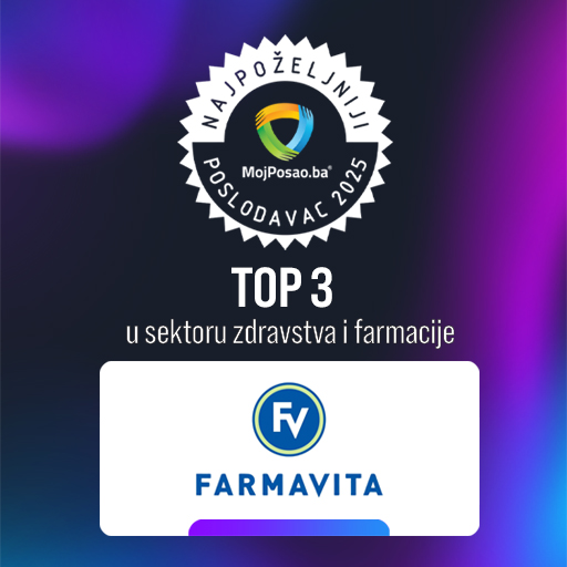 Farmavita d.o.o. TOP 3 u sektoru zdravstva i farmacije