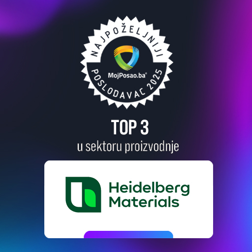 Heidelberg Materials Cement BiH TOP 3 u sektoru proizvodnje