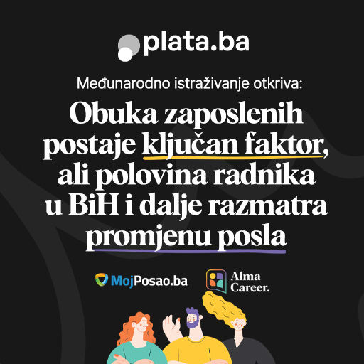 Obuka zaposlenih postaje ključan faktor, ali polovina radnika u BiH i dalje razmatra promjenu posla