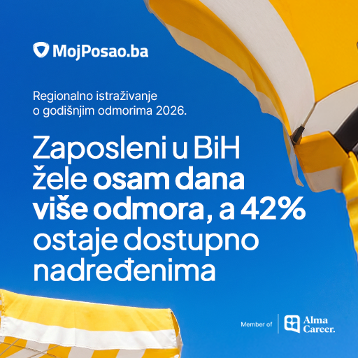 Zaposleni u BiH žele osam dana više odmora, a 42% ostaje dostupno nadređenima